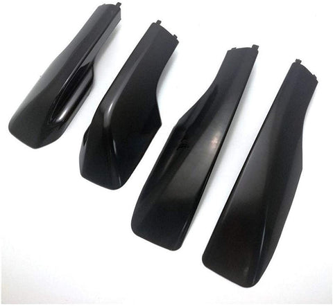 Car Roof Rack Cover for Toyota RAV4 XA20 2001 2002 2003 2004 2005 Black Styling Bar Rail End Replacement Shell Accessories 4pc Protection Apply to Auto Cars