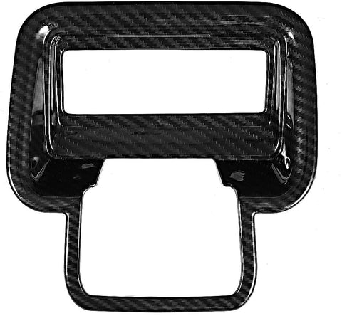 Carbon Fiber Tailgate Switch Trim, Car Electronic Hand Brake Tailgate Switch Trim Carbon Fiber Texture Fit for E-PACE 18-19