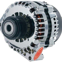 Powermaster 38969 Alternator (GM AD244 Chrome 220A 6 grv Decoupler pulley Corvette Upgrade 1997-2014 Exc. ZR1 1-Wire or OE Hookup), 1 Pack