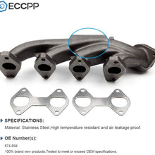 ECCPP Exhaust Manifold Gasket Kit Passenger Side Right RH Fit for 2005-2014 for Ford Expedition Lincoln Navigator 2005-2010 for Ford F-150 F-250/F-350 Super Duty Lobo 5.4L
