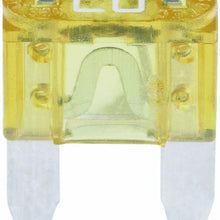 Bussmann BP/ATM-20ID Yellow ATM 20 Amp easyId Illuminating Fast-Acting Automotive Mini Blade Fuses - 2 per Card