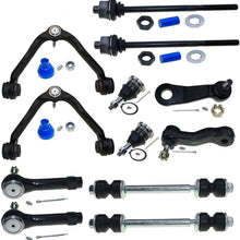 DLZ 12pcs Front Upper Control Arm and Ball Joint Sway Bar Link Tie Rods Compatible with Silverado 1500 1999-2006