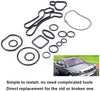 Oil Cooler Seals, Rubber Engine Oil Cooler Gasket Seals Set 55355603 Repair Kit Fit for Vauxhall Astra