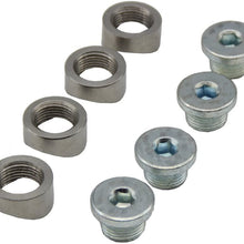Ledaut O2 Oxygen Sensor Mounting Boss And Plugs (2 Bungs/ 2 Plugs) Notched Style Oxygen Sensor Fitting Bungs M18X1.5