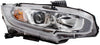 Brock Replacement Set Halogen Headlights with Chrome Bezels Compatible with 2016-2019 Civic Sedan Coupe Hatchback