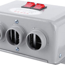 ROSEBEAR 12V Car Heater 3 Hole 600W‑800W Winter Fast Heating Warmer Frost Removing Accessories Low Noise