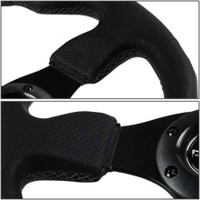 NRG Innovations RST-012R 320mm Race Style Leather Steering Wheel with Black stitch