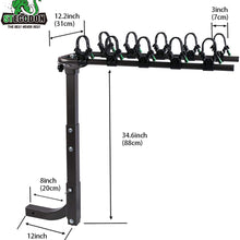 STEGODON 5 Bike Hitch Rack 2'' Hitch Receiver Heavy Duty Bicycle Carrier Racks Hitch Mount Double Foldable Rack for Cars, Trucks, SUV,Hatchback RV,Tow Hitch and Minivans