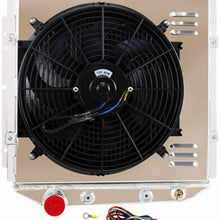 CoolingSky 3 Row Aluminum Radiator +14" Fan w/Shroud for 1960-1966 Ford Mecury Models, Falcon/Ranchero/Mustang/Comet V8 SWAP