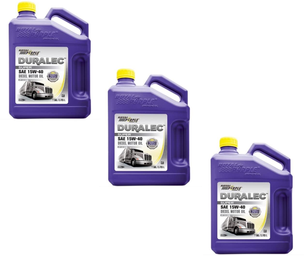 Royal Purple 83561 Set of 3 Maximum Performance 15W-40 Diesel Motor Oil 1-Gallon Bottles