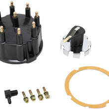 Replacement Distributor Cap Tune Up Kit - Compatible with Mercruiser GM V8 Engines with Thunderbolt IV, V HEI Ignition System - Replaces 187523, 805759Q3, 805759T3, 815407A2 - Rotor, Cap, Gasket