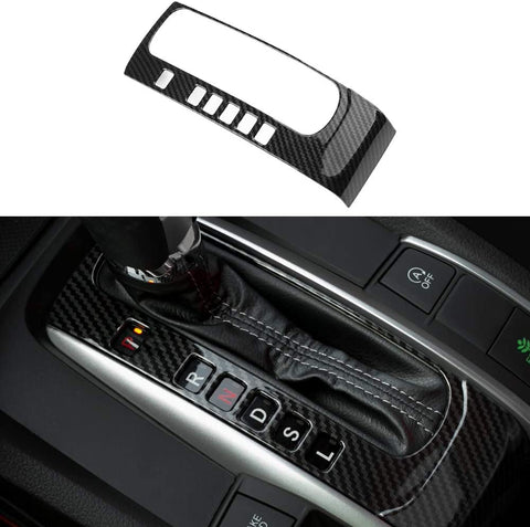 Thenice for 10th Gen Civic ABS Carbon Fiber Texture Inner Gear Panel Trim Shift Box Decoration Cover for Honda Civic 2016 2017 2018 2019 2020 -Automatic Transmission