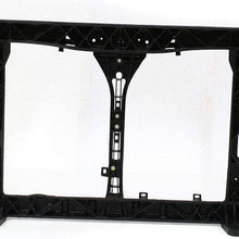 Radiator Support Assembly Compatible with 2007-2010 Hyundai Elantra Black Plastic with Steel Sedan