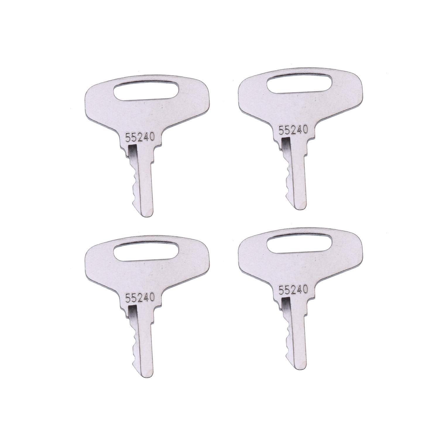 FridayParts 4pcs Ignition Keys 55240 66711-55140 for Kubota B20 B5100 B6100 B7100 B7200 B8200 B9200