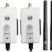 AKK 625-600-A8 5.8G 600mw Wireless Color Video Transmitter and Receiver Kit for Backup Camera System/Rear View Camera System