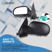 ECCPP Towing Mirror For 02-09 Chevy Trailblazer/Trailblazer EXT 03-08 for Isuzu Ascender 02-04 for Oldsmobile Bravada 02-09 GMC Envoy/Envoy XL/Envoy XUV/Jimmy Power Heated Manul-Folding