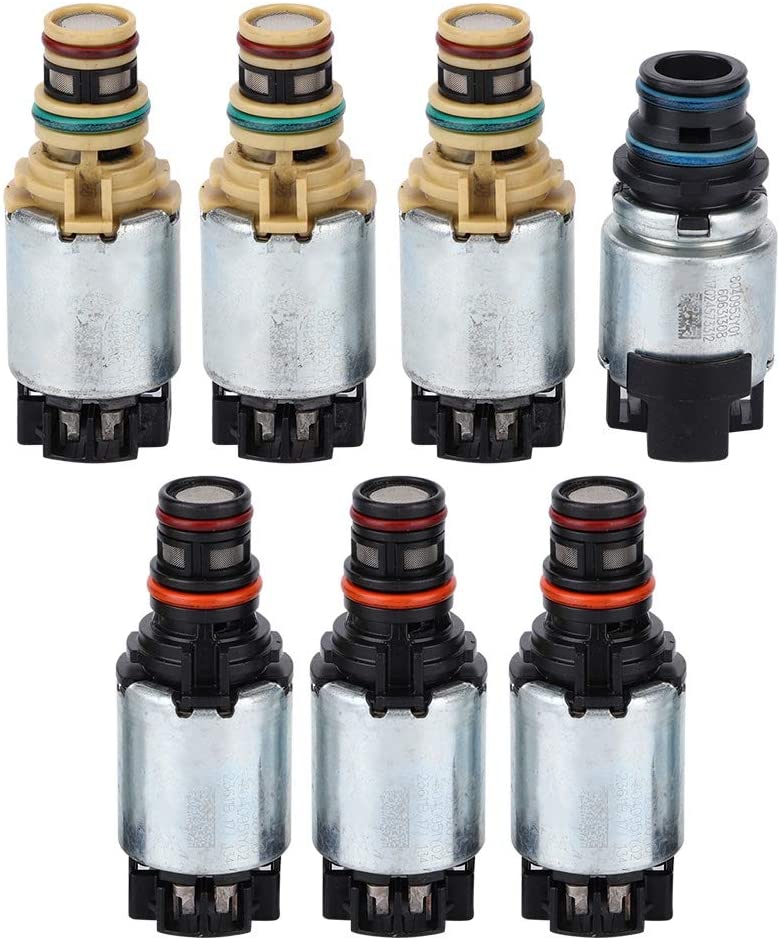 Transmission Shift Control Solenoid Valve, 7pcs Automatic Transmission Solenoid Set 6T40 6T45E Replacement Fits for Buick LaCrosse