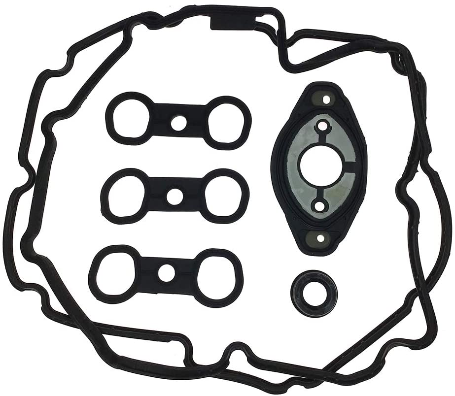 11127552280 11127559699 Camshaft Adjuster Eccentric Shaft Actuator Seal Gasket and 11127559311 11127582245 Engine Valve Cover Gasket Fits BMW E81 E87 E90 E91 E93 E60 E61 E65 E66 X1 X3 X5