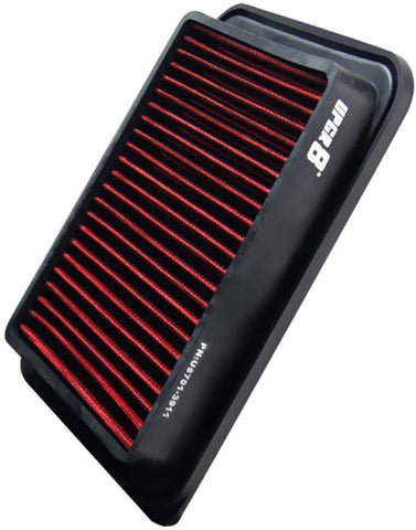 Upgr8 U8701-3911 Hd PRO OEM Replacement High Performance Drop-in Panel Air Filter (Red)