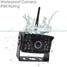 Wireless Backup Camera Kit Waterproof Wireless License Plate Rear View Camera,Night Vision Reverse Rearview Cam for Trucks, Trailer, RV,Pickup Trucks,Cargo,Vans,etc