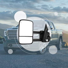 ZENITHIKE Tow Mirrors with Driver and Passenger Side Power Operation Heated No Turn Signal Light Towing Mirrors Compatible with for 2014-2018 Chevy G-MC 1500 2015-2019 Chevy G-MC 2500/3500 HD