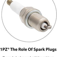 1PZ BKR-X02 Removable Terminal Nut Spark Plug for Polaris Trail Boss 330 Trail Boss 325 2000 2001 2003 2004 2005 2006 2007 2008 2009 2010 2011 (Pack of 2)