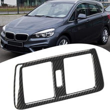 Hlyjoon Car Carbon Fiber Rear Air Conditioning Outlet Frame Cover Trim Rear Air Outlet Frame Trim Fit for Auto 218i Gran Tourer F45 F46 2015 2016 20217 2018