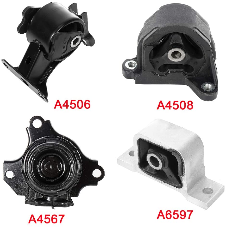 ROADFAR Engine Mounts and trans motors Compatible with 2002-2006 Acura RSX A6597 A4567 A4508 A4506 4 PCS