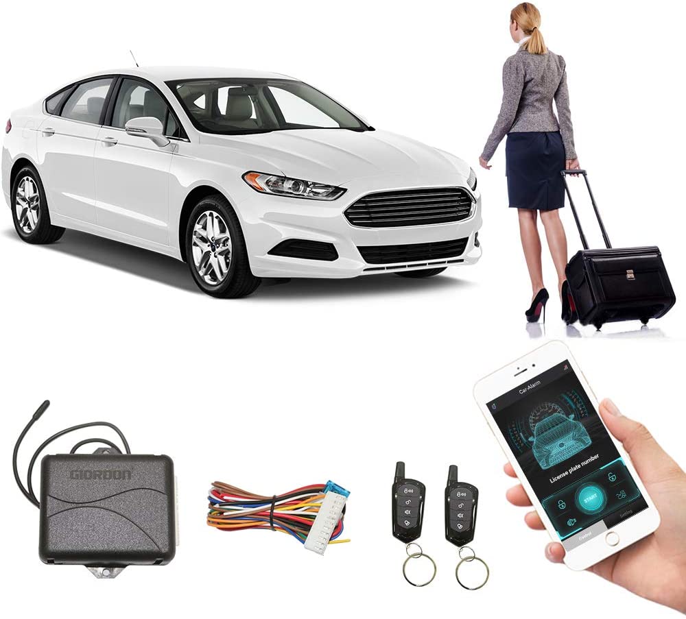 Old Car Upgrade Keyless Entry Close Windows Open Trunk Automatically, 3 Ways Lock/Unlock The Car- Shaking Phone/App Control/Phone Sensor