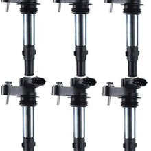 A-Premium Ignition Coils Pack Replacement for Cadillac CTS SRX STS Buick Allure Enclave Lacrosse Rendezvous Chevrolet Traverse GMC Acadia SAAB 9-3 Saturn Outlook 2.8L 3.6L 6-PC Set