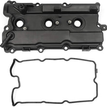 Engine Camshaft Valve Cover with 2 Gaskets for 2002-2009 Nissan Murano Altima Maxima Quest 3.5L,Left/Front PCV Cover fits 2003-2008 Infiniti FX35 G35 M35 3.5l by Ecodone