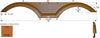 ICON Fender Skirt, Tandem, Coachmen, FS2545, Copper Metallic