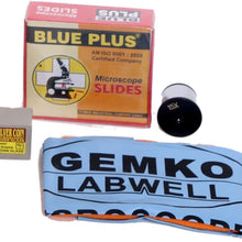 GEMKOLABWELL school Biology Student Lab Vet INCLINDE MONOCULAR Microscope with Movable Abbe Condenser N.A Micron Fine Focus - Rechargeable LED Light