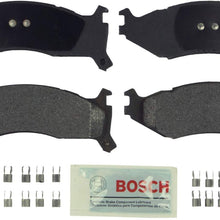Bosch BE521H Blue Disc Brake Pad Set with Hardware for Select 1991-95 Chrysler, Dodge, and Plymouth Cars and Mini Vans - FRONT