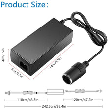 SHNITPWR AC to DC Converter 12V 120W Car Cigarette Lighter Socket AC 100~240V to 12 Volt 10 Amp DC Power Supply Adapter Transformer for Car Vacuum Cleaner, Car Refrigerator and Other Car Devices