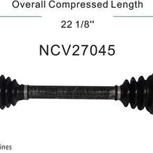 GSP NCV27045 CV Axle Shaft Assembly for Select 2011-18 BMW 528i, 535i, 535d, 550i, 640i, 650i, and Alpina B6 xDrive Vehicles - Front Left (Driver Side)