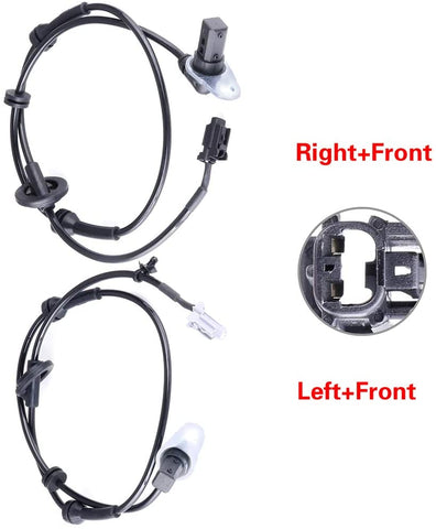 ZENITHIKE ABS Wheel Speed Sensor Left & Right & Front ALS347 Compatible with 2004-2008 Nissan Maxima