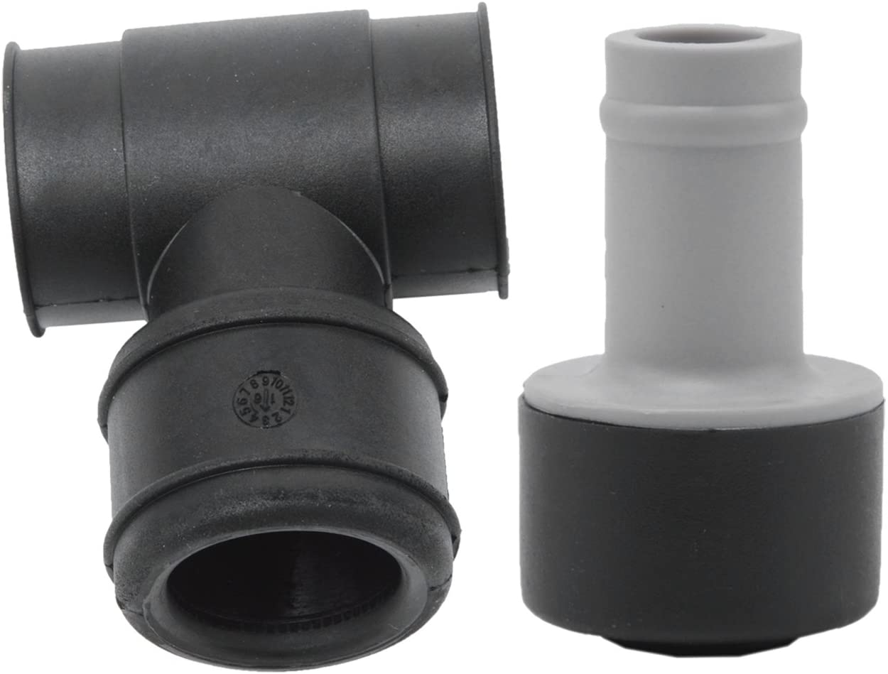Bapmic 3 way Breather Hose Connector and PCV Valve for VW Passat Audi A4