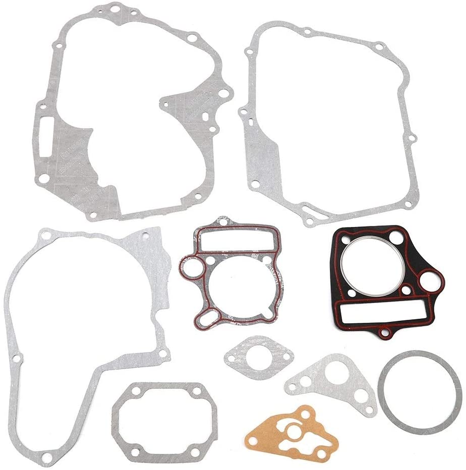 Enrilior 50 70 90 110cc 125cc Engine Cylinder Head Stator Clutch Intake Gasket Seal Set Fit Compatible with H-O-N-D-A