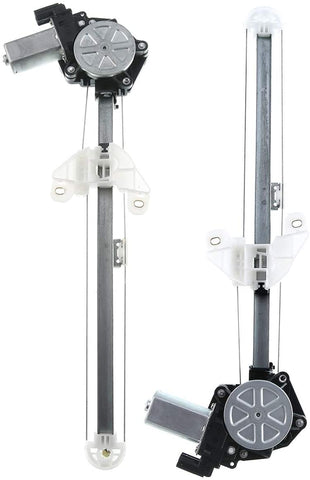 A-Premium Power Window Regulator with Motor Compatible with Honda Civic 2016-2019 Rear Driver and Passenger Side 2-PC Set