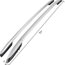 Bestauto Roof Rack Aluminum Cross Bar Roof Rack Cross Bars Aluminum OE Style Roof Rack Rail Bar Pair Baggage Luggage Roof Top Carrier Compatible with Toyota RAV4 4Dr, 2013-2018, Silver