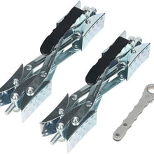 MAHLER GATES 2020 New X Chock Wheel Stabilizer, RV Tire Stabilizers Locking Chock for Campers Travel Trailers Trucks with Wrench, Open 2'' to 10'' 2 Pack