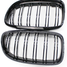 SHENGYAWAUTO 2PCS Front Kidney Grill Grille Gloss Black For 2009-2011 BMW E90 E91 LCI 325i 328i 4D