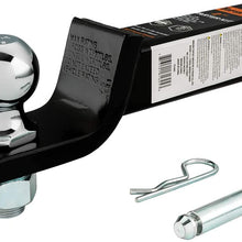 TOPSKY Trailer Hitch Ball Mount with 2 Inch Ball Hitch, Fits 2 Receiver Hitch Receiver and Hitch Pin, 6000lbs. GTW, Hollow Shank, TS2003