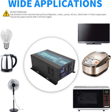 WZRELB 300W 24V 120V Pure Sine Wave Solar Power Inverter with Remote Control Switch