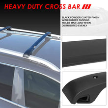 OE Style Matte Black Roof Rack Rail Cross Bars w/ABS Mounting Brackets Replacement For Jeep Cherokee 14-20