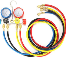 ANNCARY Air Conditioning Refrigerant Charging Measuring Hose Recharge Kit Recharge Hose with Gauge for Car AC Air Conditioning R12 R22 R134a R502