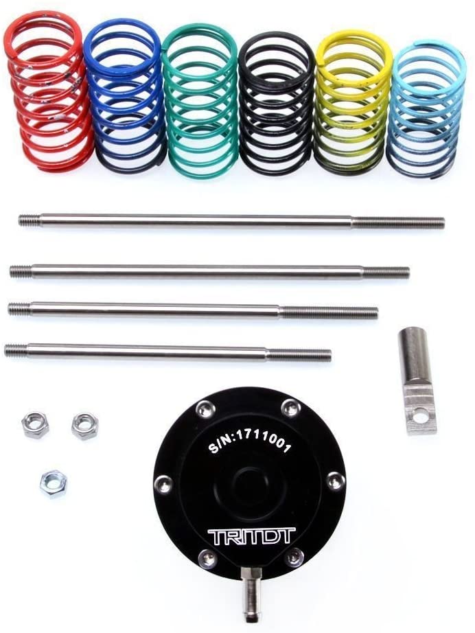 TRITDT Universal Billet Adjustable Wastegate Actuator with 6 spring 4 Rod