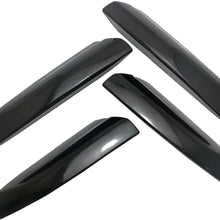 Fitfoyo 4Pcs Roof Rack Bar Rail End Shell Cap Cover Car Accessories Glossy Black for Toyota Highlander XU40 2008-2013