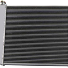 Primecooling 52MM 3 Row Core Aluminum Radiator for Jeep Wrangler TJ YJ w/Chevy V8 Conversion 1987-06